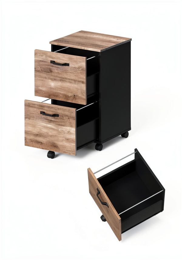 VASAGLE 2-Drawer File Cabinet, Space-Saving Office Storage-2