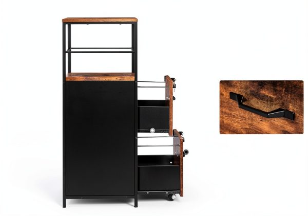 VASAGLE 2-Drawer Filing Cabinet with Lock-6