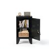 PAOFIN Black Lockable Metal Cabinet 24in Door-3