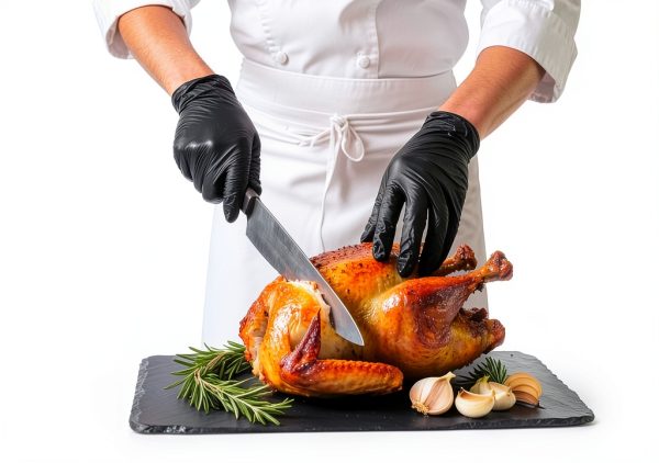 FINITEX Black Nitrile Disposable Gloves Durable Grip-2