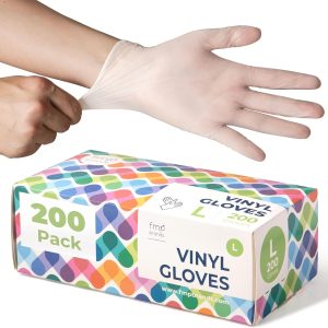 Disposable Vinyl Gloves Kitchen Cleaning Food Prep Durable-0