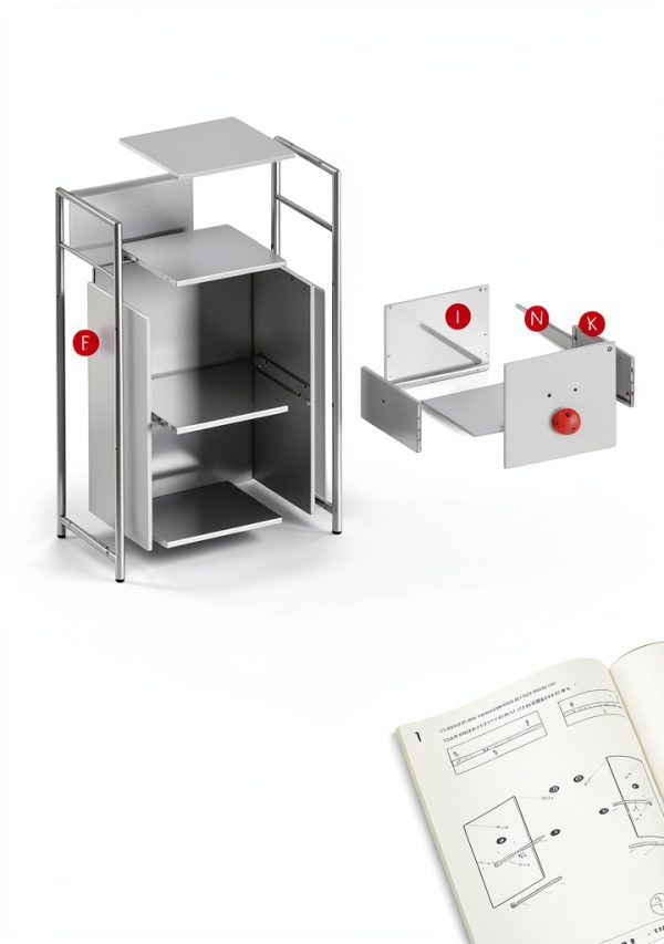 VASAGLE 2-Drawer Filing Cabinet with Lock-4
