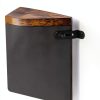 VASAGLE Lateral File Cabinet Rustic Brown + Ink Black-6