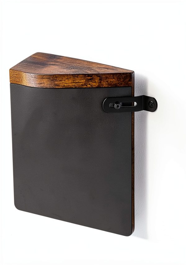 VASAGLE Lateral File Cabinet Rustic Brown + Ink Black-6