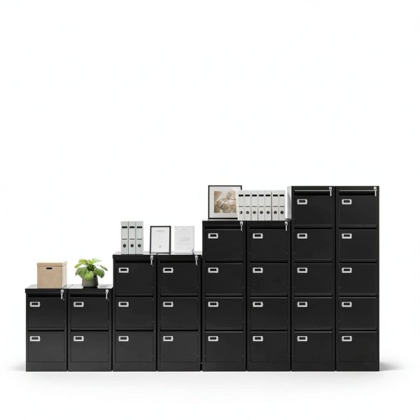 Metal File Cabinet SISESOL Lockable Floor‑Mount-7