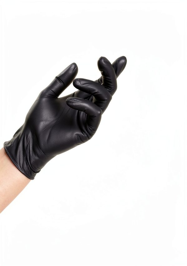 FINITEX Black Nitrile Disposable Gloves Durable Grip-7