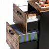 VASAGLE 2-Drawer File Cabinet, Space-Saving Office Storage-3