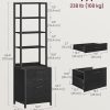 VASAGLE 3 Drawer File Cabinet Home Office Steel Frame-1