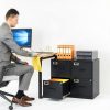 Metal File Cabinet SISESOL Lockable Floor‑Mount-1