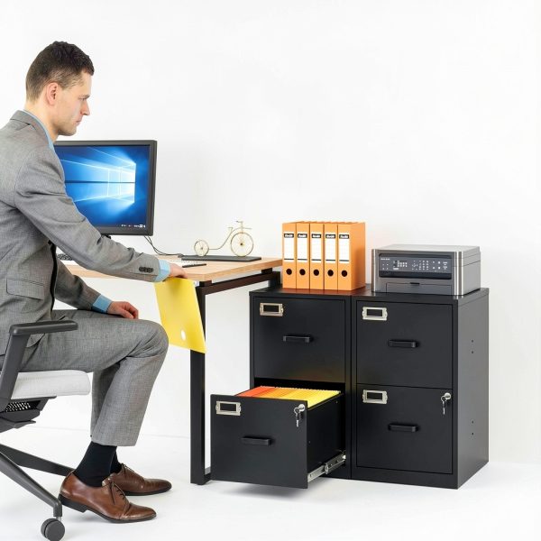 Metal File Cabinet SISESOL Lockable Floor‑Mount-1