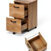 VASAGLE 2-Drawer File Cabinet, Rolling Filing Cabinet with-2