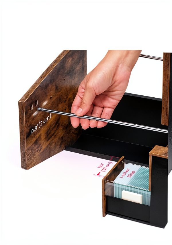 VASAGLE 2-Drawer File Cabinet Classic Design-4