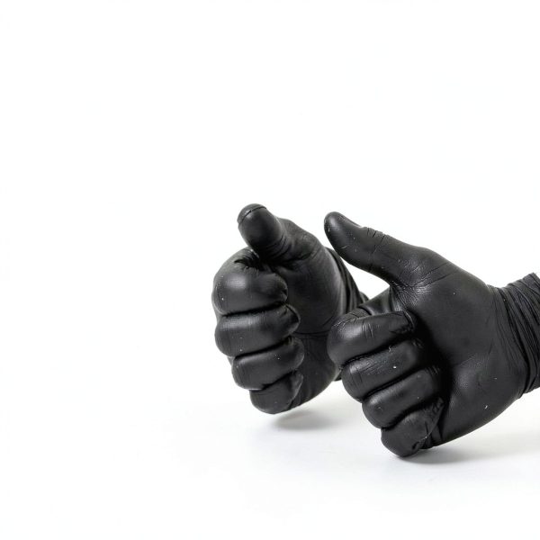 Clean Space Project Nitrile Gloves Black Disposable Latex-2