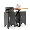 PAOFIN Black Lockable Metal Cabinet 24in Door-7