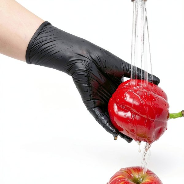 FINITEX Black Nitrile Disposable Gloves Durable Grip-6