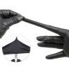 FINITEX Black Nitrile Disposable Gloves Durable Grip-4