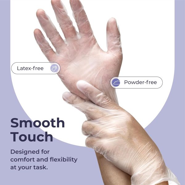 Disposable Vinyl Gloves Kitchen Cleaning Food Prep-2