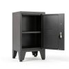 PAOFIN Black Lockable Metal Cabinet 24in Door-2