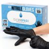 Clean Space Project Nitrile Gloves Black Disposable Latex-0