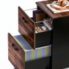 VASAGLE 2-Drawer File Cabinet Classic Design-3