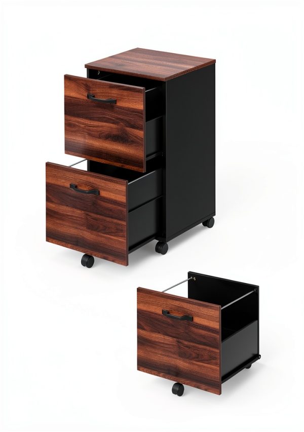VASAGLE 2-Drawer File Cabinet Classic Design-1