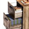 VASAGLE 2-Drawer File Cabinet, Particleboard, Classic-3