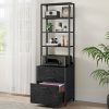 VASAGLE 3 Drawer File Cabinet Home Office Steel Frame-0