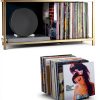 Optage Audio Vinyl Record Storage Holder Natural Walnut-4