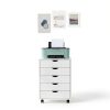 OLIXIS Under Desk Storage Organization with Wheels-1