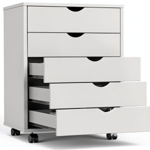 OLIXIS Under Desk Storage Organization with Wheels-0