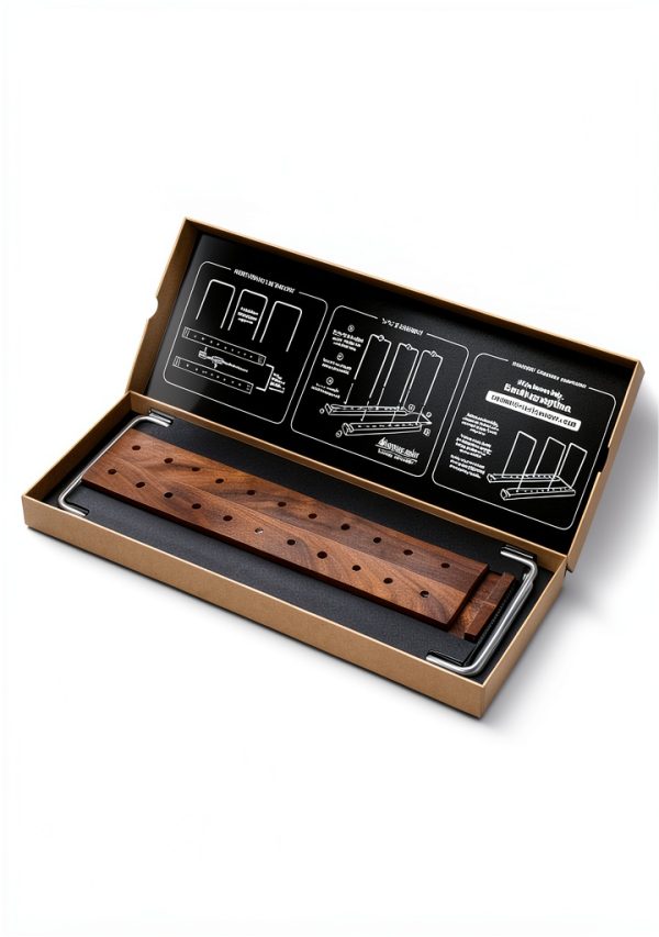 Optage Audio Vinyl Record Storage Holder Natural Walnut-5