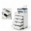 OLIXIS Under Desk Storage Organization with Wheels-3