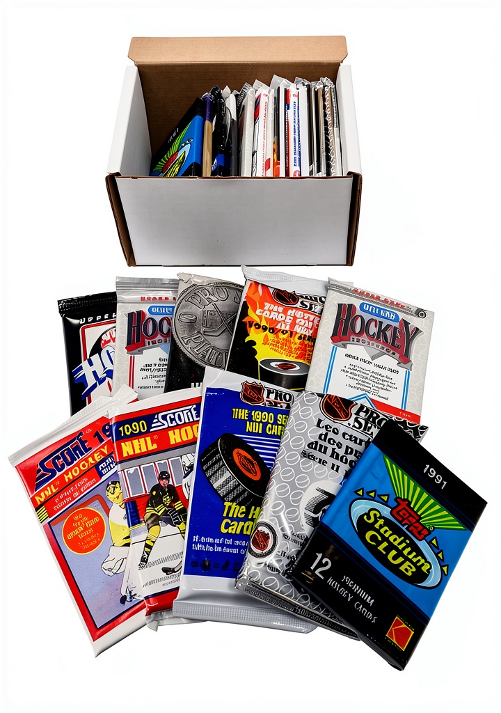 'Vintage NHL trading card packs'