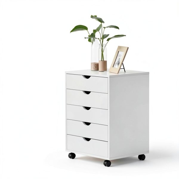 OLIXIS Under Desk Storage Organization with Wheels-7