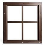 Shed Window 12x12 Black Flush Mount Aluminum Apple Outdoor Supply-0