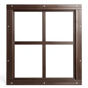 Shed Window 12x12 Black Flush Mount Aluminum Apple Outdoor Supply-0