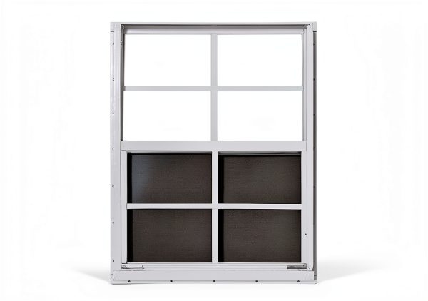 Hryan 12"x18" Shed Window for Chicken Coop, Playhouse and Mobihome, White Windows for Exterior Sheds, Mobile Home, Garage and Green House-1