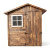 Shed Window 12x12 Black Flush Mount Aluminum Apple Outdoor Supply-2