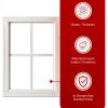Shed Window 12x12 Black Flush Mount Aluminum Apple Outdoor Supply-6