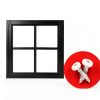 Shed Window 12x12 Black Flush Mount Aluminum Apple Outdoor Supply-4