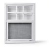 White Flush Mount Shed Window CIPOOH 2-Pack 12x18 Tempered Sliding-2