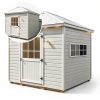 Hryan 12"x18" Shed Window for Chicken Coop, Playhouse and Mobihome, White Windows for Exterior Sheds, Mobile Home, Garage and Green House-3