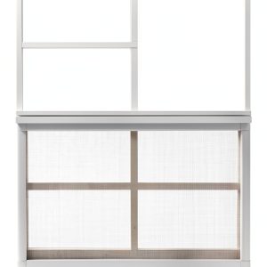 Shed Windows 24x36 Window with Tempered Glass White Aluminum 1 Pack-0