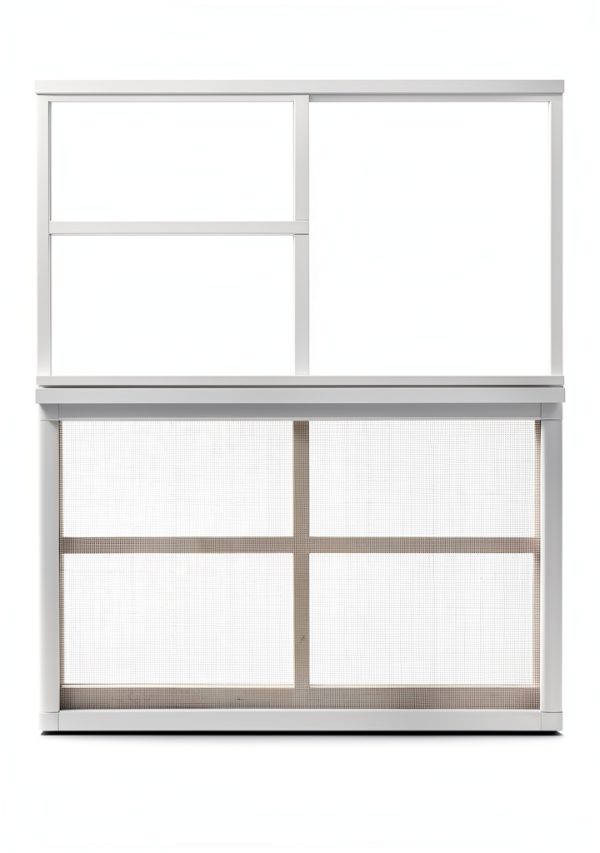 Shed Windows 24x36 Window with Tempered Glass White Aluminum 1 Pack-0