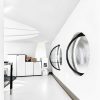 19.7IN Porthole Window with Tempered Glass,360° Circular Rotating Windows,Sliding Windows with Handle For Bathroom/Kitchen/Bedroom/Living Replacement Indoor Ventilated Windows Decorate(Black)-1