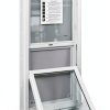Shed Windows P Pro 18x36 White Sliding Frame Tempered Glass Screen-0