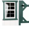 Shed Windows and More 14" X 21" White Flush Mount Tempered Glass, Playhouse Windows, Chicken Coop Windows-5