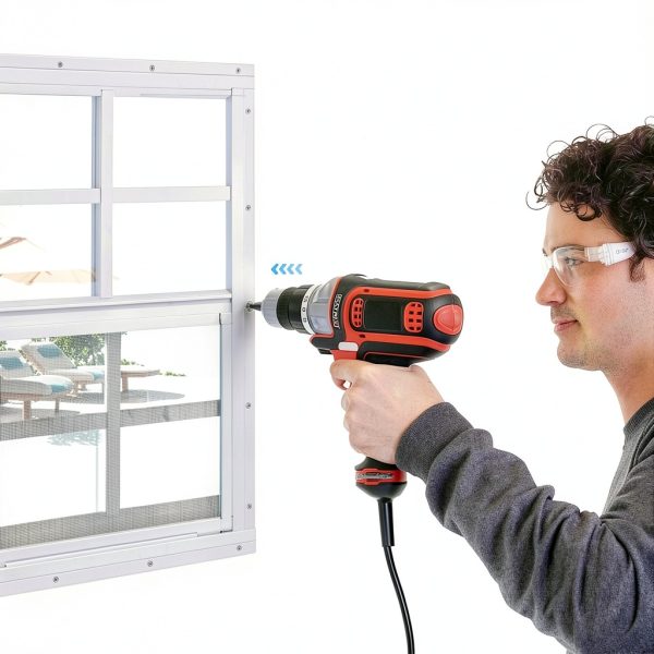 16W x 16H Shed Window JONRIOX Aluminum Sliding with Tempered Glass –-4