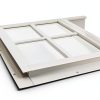 W1421WJ-BX2 14" x 21" J‑Lap Sliding Shed Window White Aluminum Glass-1
