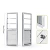 COLORPAPA 2 Pack Shed Windows, 10"x35" Sliding Windows, Transom Window with Tempered Glass for Shed, Chicken Coop, Playhouse, Household, Garage, Barns (White)-1